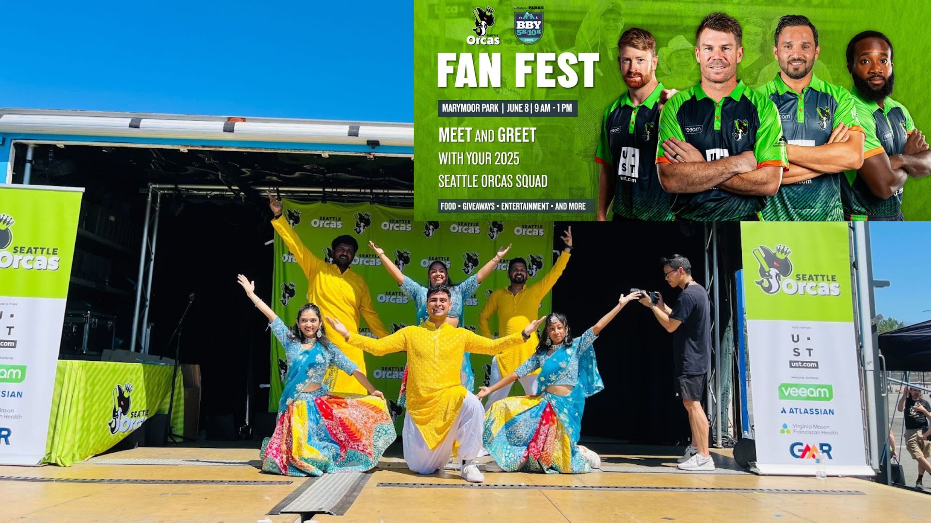 Rangeela Dance Company Brings the Heat to the Seattle Orcas Fan Fest
